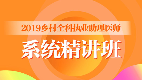 2019乡村全科执业助理医师-系统精讲班