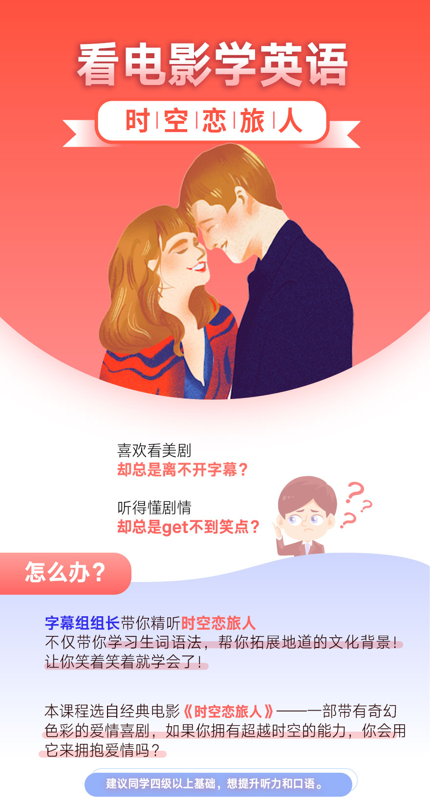 看电影 时空恋旅人 学英语 学习视频教程 腾讯课堂